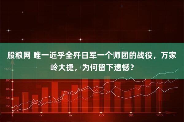 股粮网 唯一近乎全歼日军一个师团的战役，万家岭大捷，为何留下遗憾？